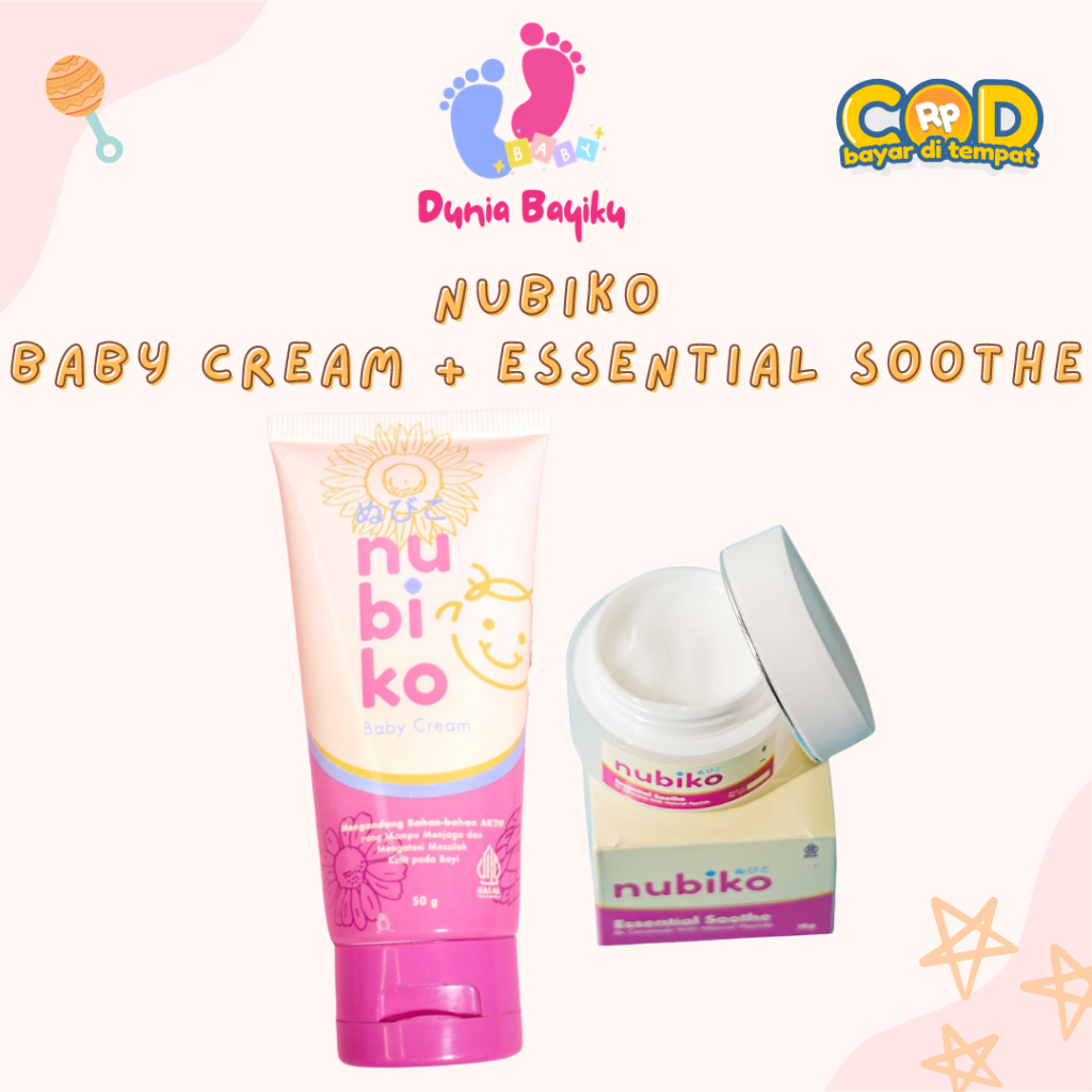 Nubiko Paket Bundling - Nubiko Baby cream + Nubiko Essential Soothe