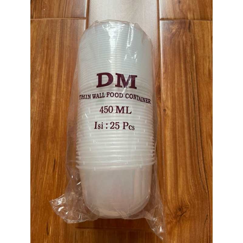 Thinwall bulat 450ml mangkuk makan  bulat 450ml.