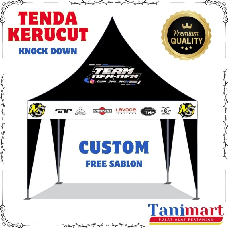 READY TENDA CUSTOM 3X3 / TENDA KERUCUT / TENDA SOUND / TENDA ACARA / TENDA PRINTING / TENDA KOCK