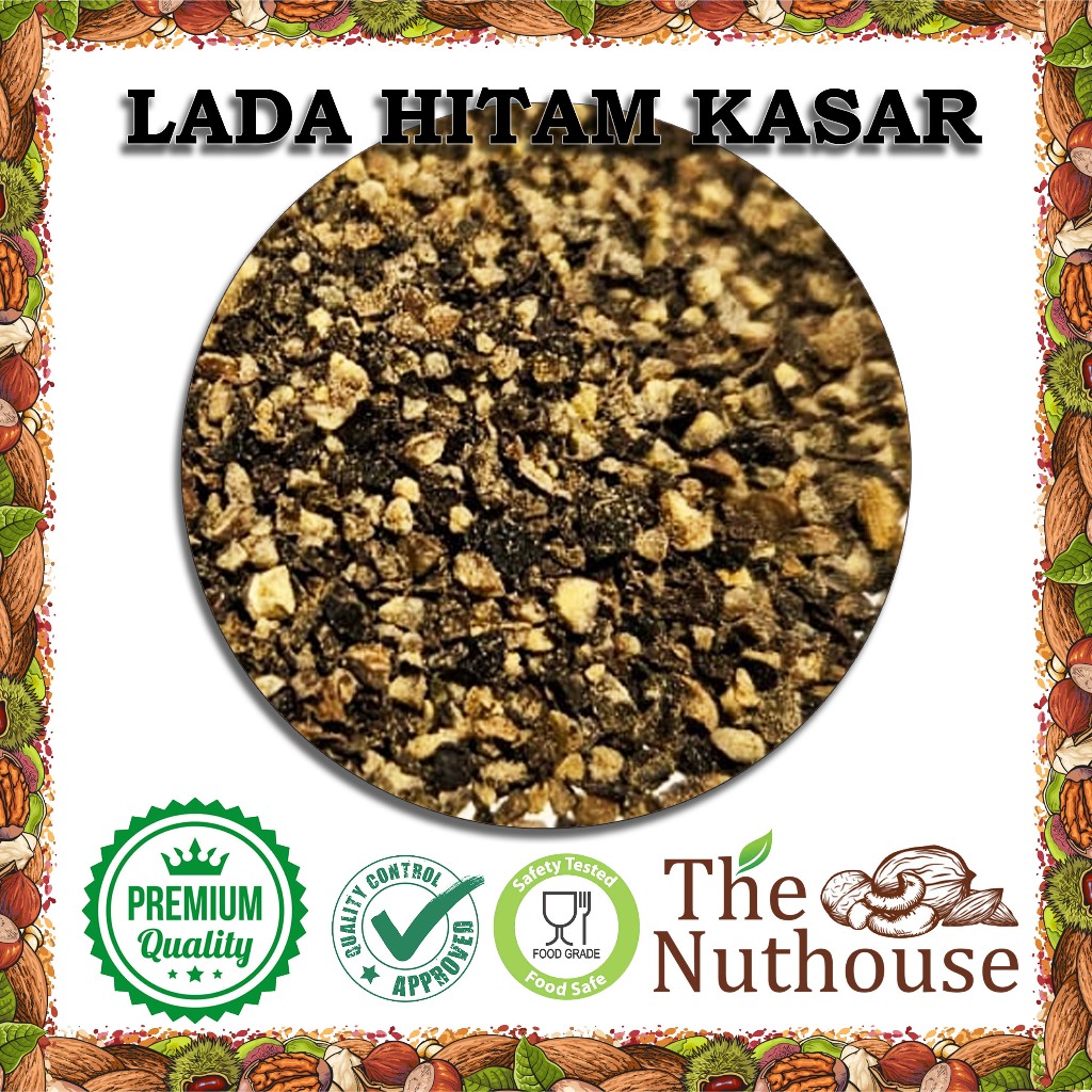 

500gr Lada Hitam Cracked / Giling Kasar / Coarse Ground Black Pepper [Premium]