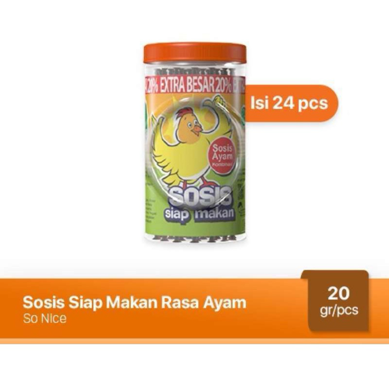 

SO NICE Sosis Siap Makan Ayam dan sapi 480 g