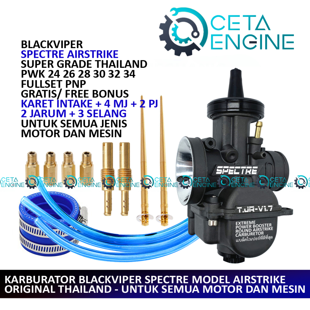 [ BISA COD ] KARBURATOR AIRSTRIKE BLUE LAGOON PWK 35 ORIGINAL KARBU CARBURETOR PWK35 PWK 35