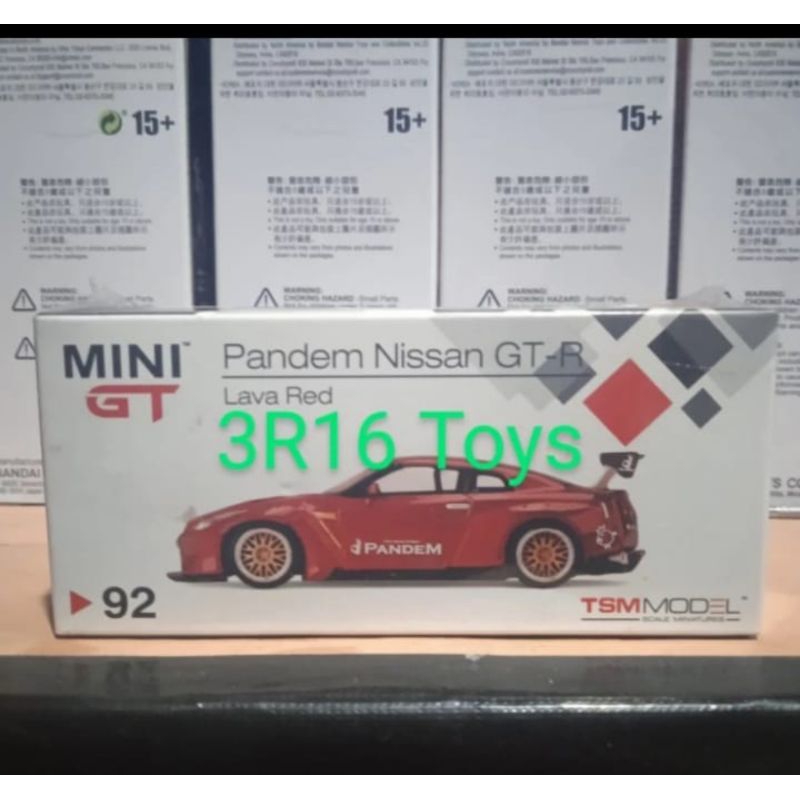 Mini GT Nissan GTR R35 Red Pandem