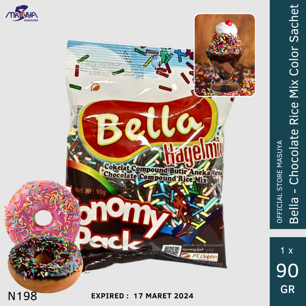 

Bella Chocolate Rice Mix Colour 90 gr Meises Warna Warni Mix Colour