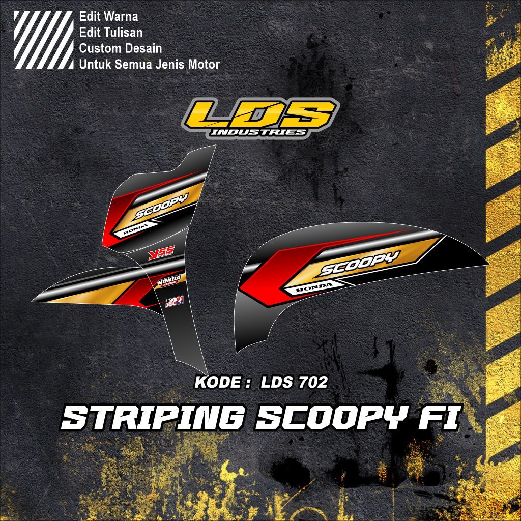 STRIPING SCOOPY - STRIPING SCOOPY 2017/2018 BISA CUSTOM