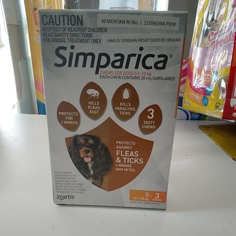 simparica obat kutu Anjing S