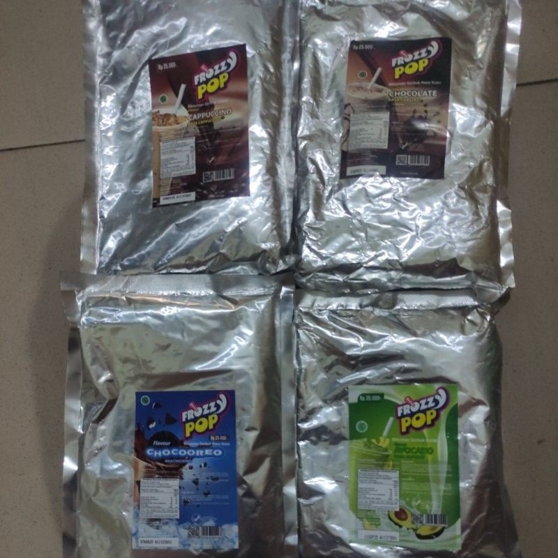 

Frozzy pop powder drink 500gr / serbuk minuman / serbuk instant