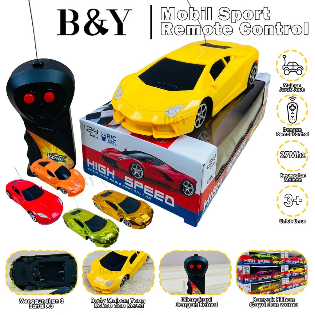 Mobil Remot jarak jauh / Remote Control / Mobil Mainan / Pengisian Daya Mobile Remote Control