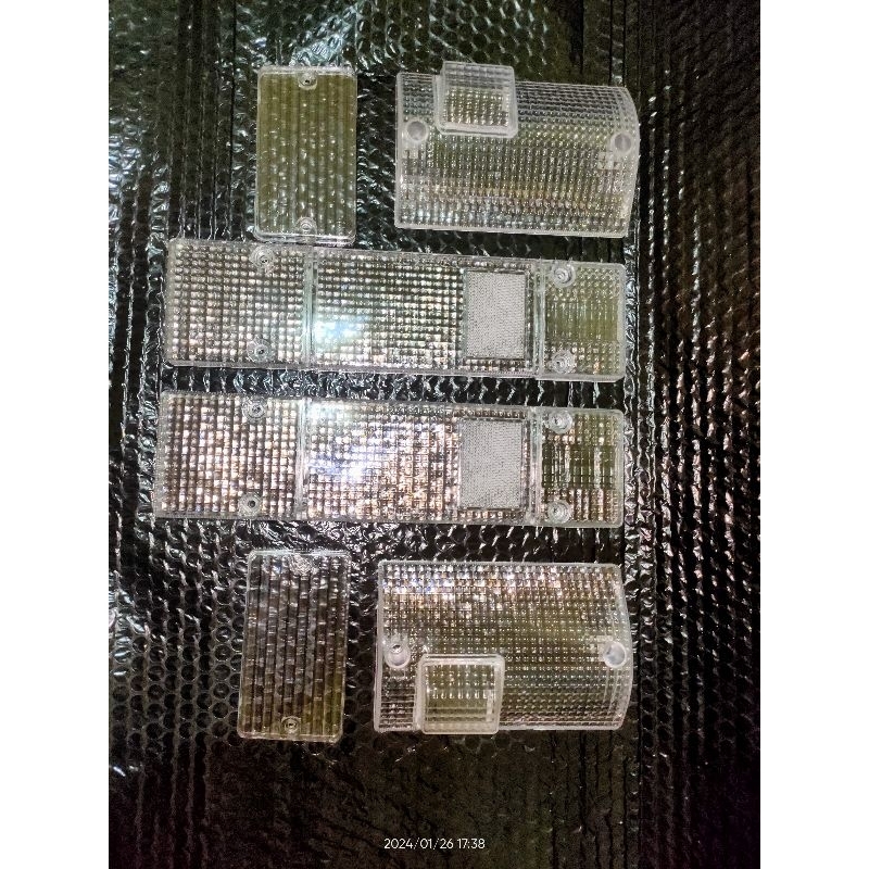 1set mika kaca lampu sein sen senja bemper mika lampu stoplamp cristal putih variasi mitsubishi L300