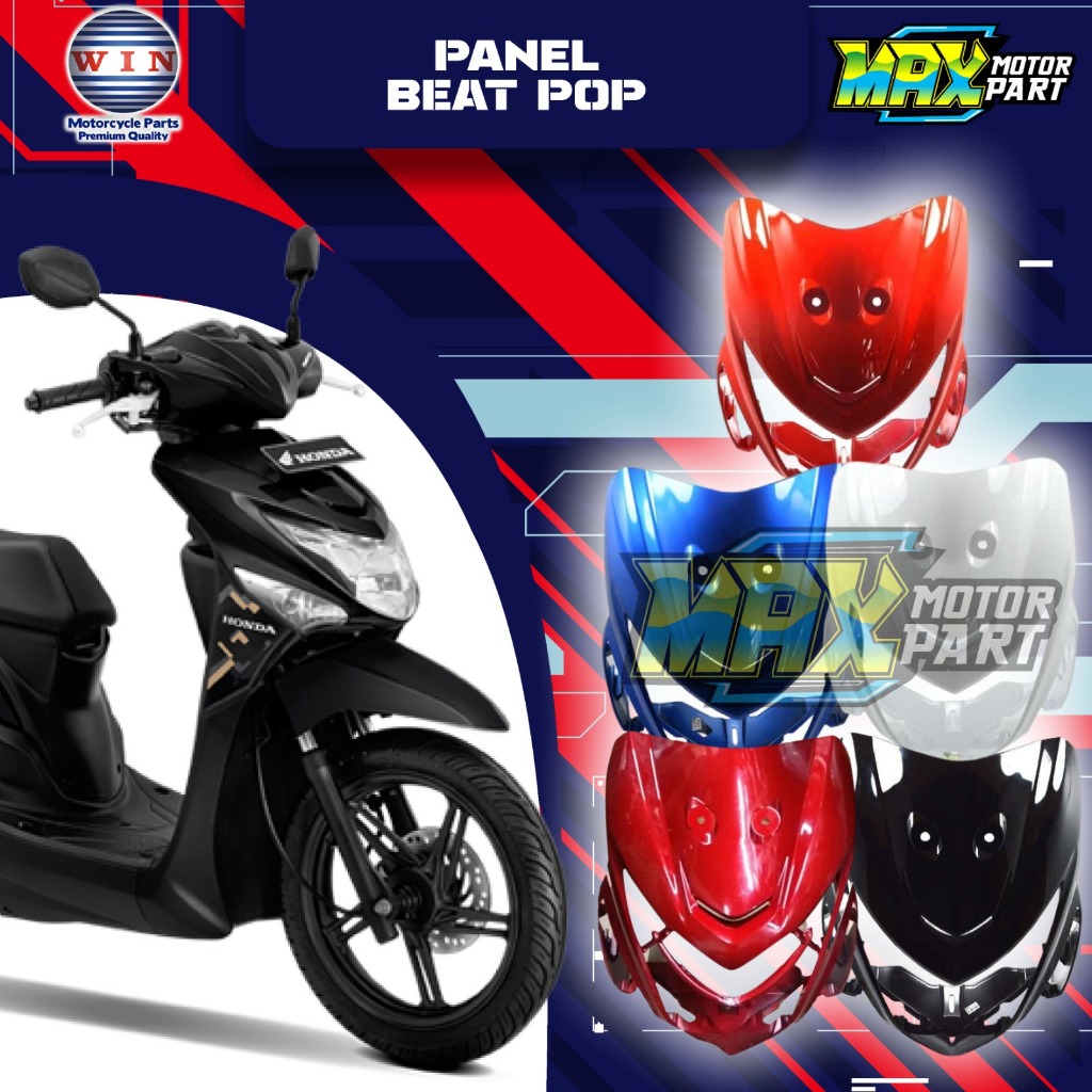 Tebeng Cover Lampu Depan Panel Beat Pop. Panel Beat Pop Merk Win