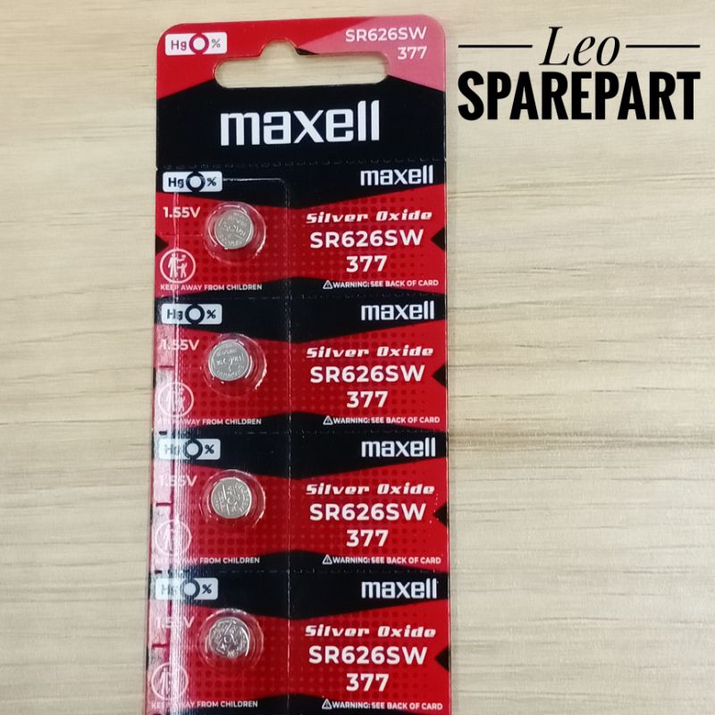Baterai maxell SR626SW / 377 / Batre jam tangan