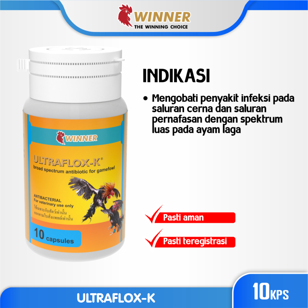 Vitamin Ayam Laga Ultraflox 10 Kps