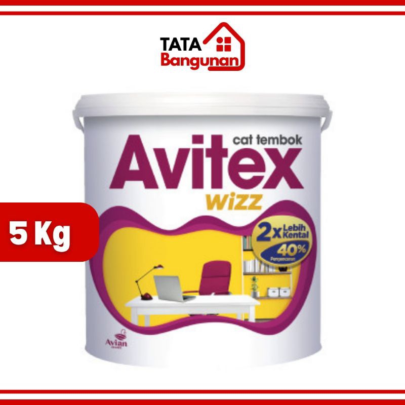 AVITEX WIZZ Cat Tembok Interior 5KG Cat Dinding