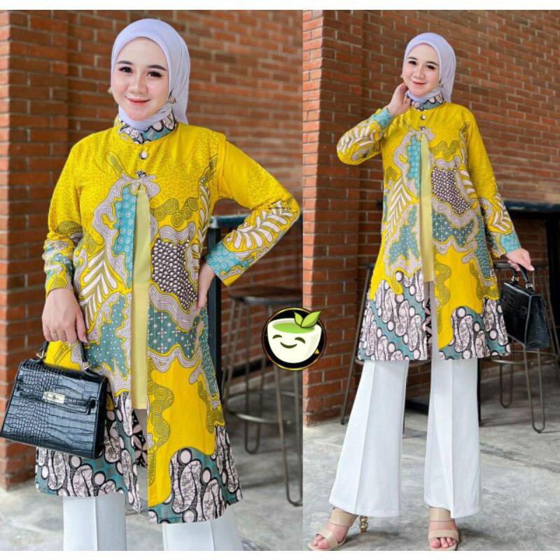 Tunik batik halus model terbaru