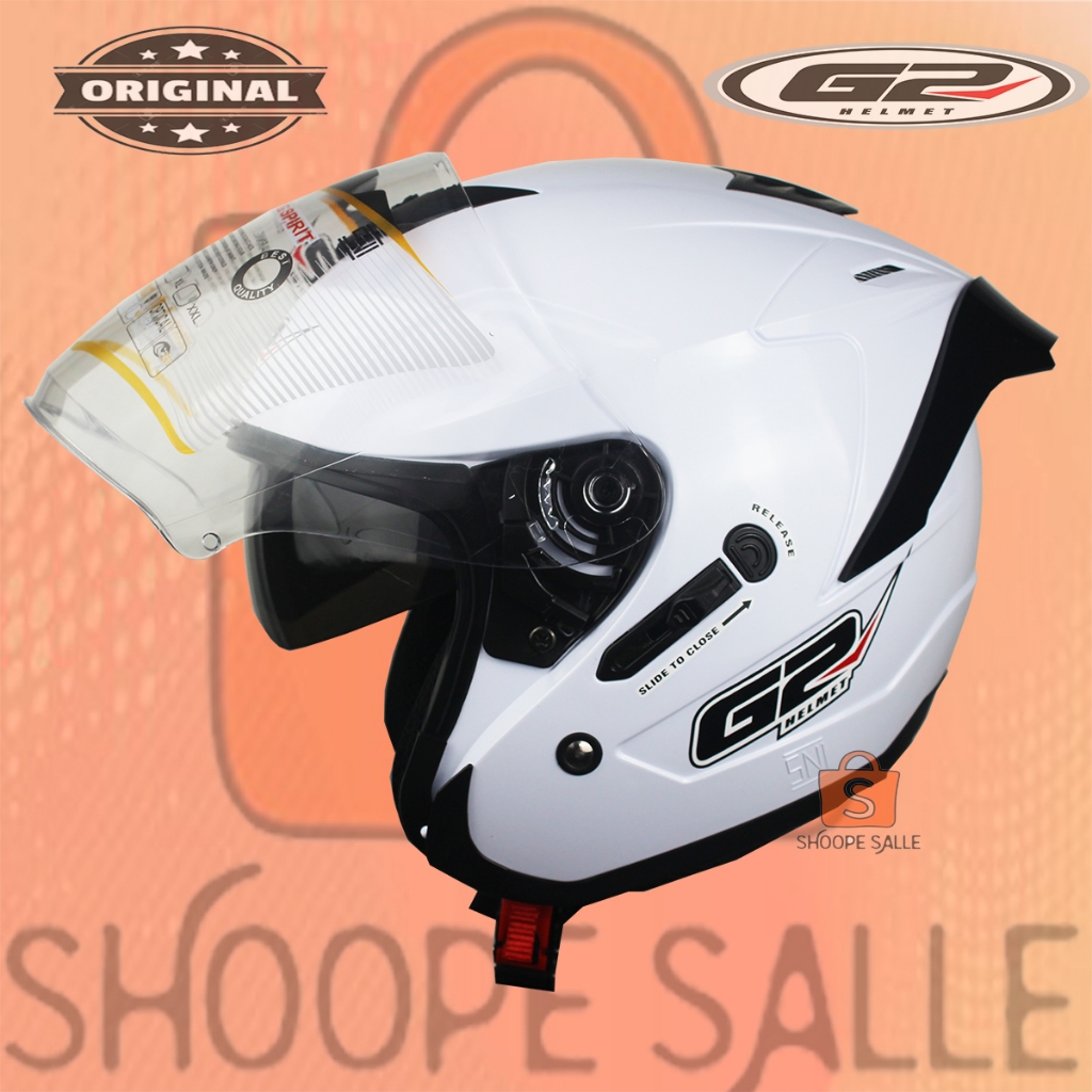 HELM G2 CENTRO OPTIMAX  2 KACA (paket spoiler)HELM CENTRO G2 OPTIMAX I CENTRO SOLID I HELM HALF FACE