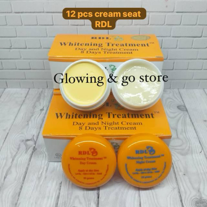 (BISA COD) cream RDL 8 hari original siang dan malam - per 12 pcs
