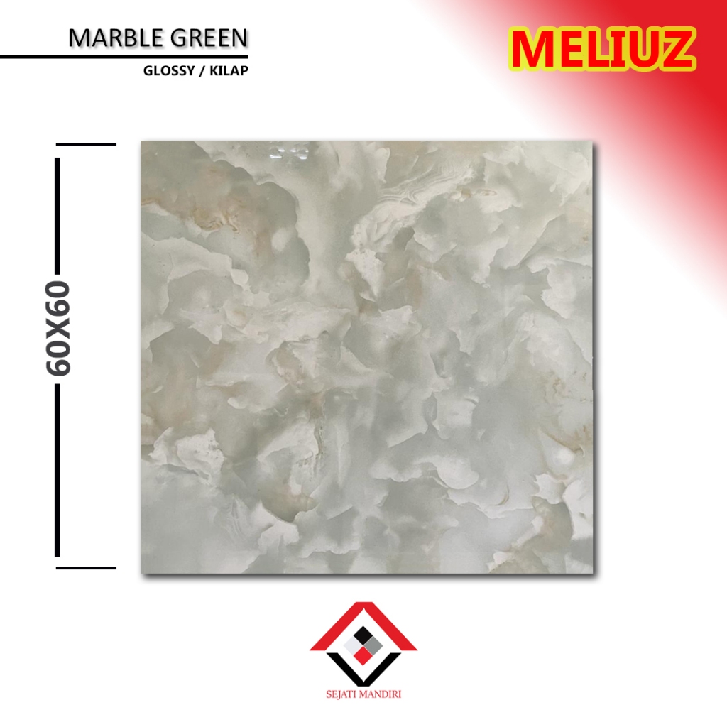 granit 60x60 - motif marmer - meliuz marble green