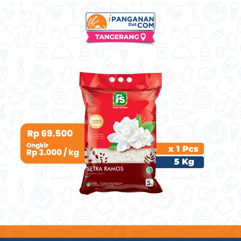 

Beras Premium Food Station Melati Setra Ramos 5 Kg [Harga Sudah Termasuk Ongkir] - TNG