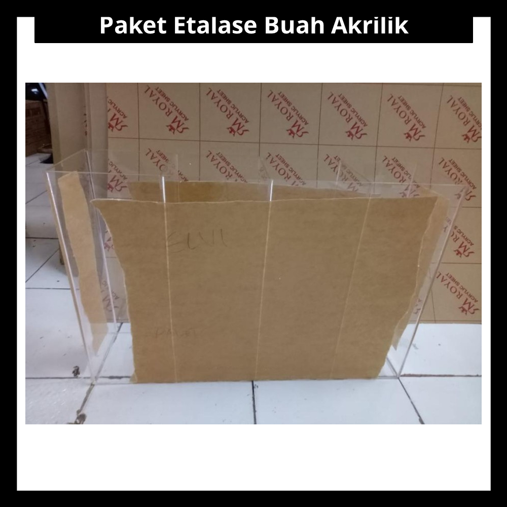 Paket Etalase Buah Akrilik