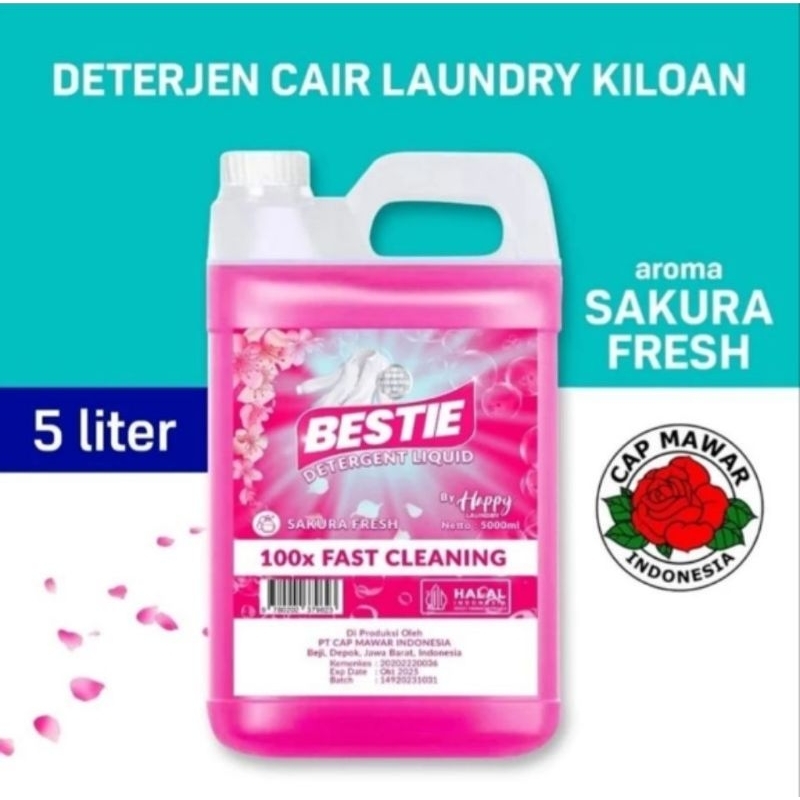 Deterjen Cair Matic Laundry Kiloan 5 LITER Happy Laundry Sabun Cuci Baju liquid