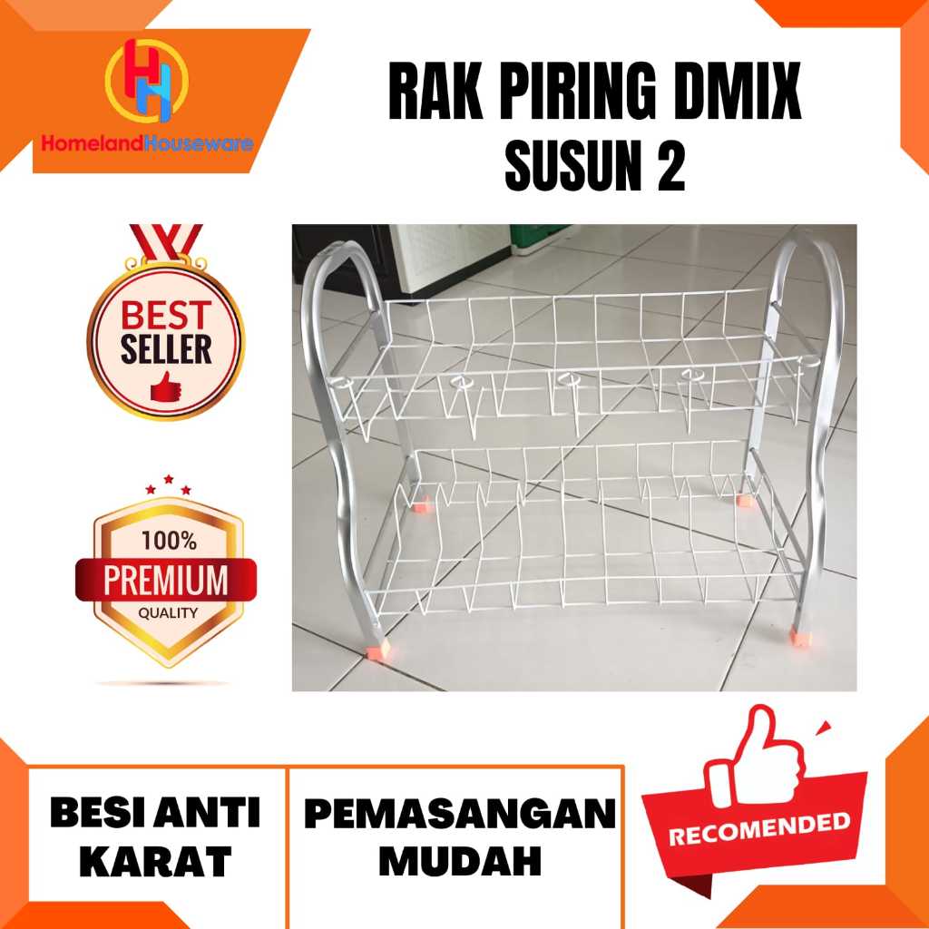 RAK PIRING DMIX SUSUN 2/RAK PIRING KECIL/RAK PIRING KECIL BESI SUSUN2