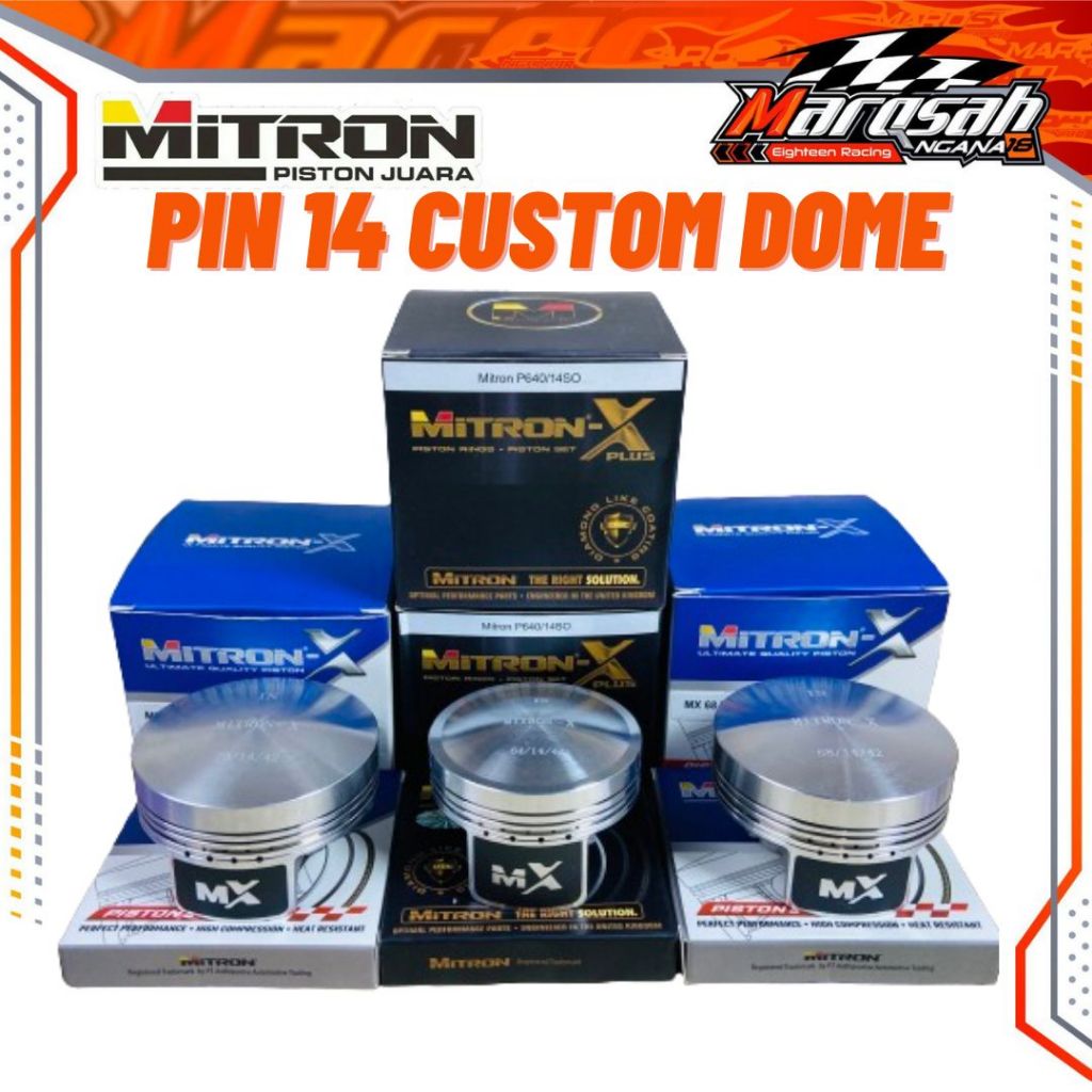 PISTON PEN 14 MITRON X 57 58 59 60 62 63 64 68 70 PIN 14 PISTON MITRON X MARQSAH NGANA18