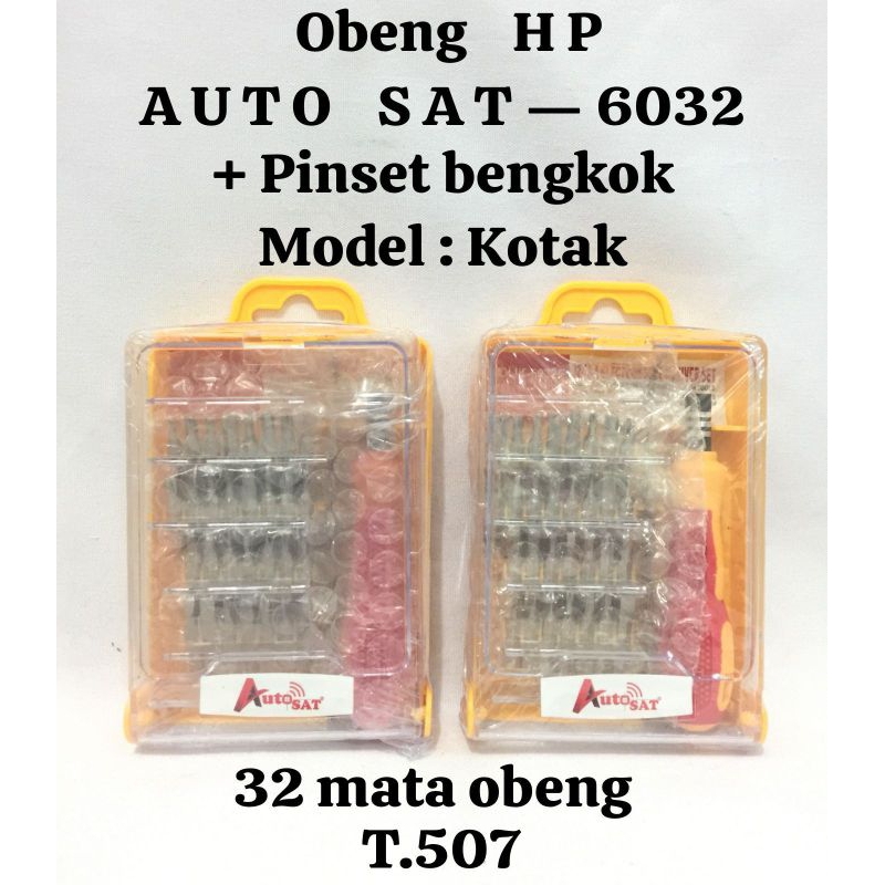 Obeng Set HP Plus Pinset Bengkok