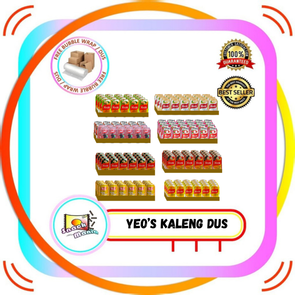 

Yeo's YEOS Tea Drink Krisan | SoyBean | Grassjelly 300 ml x 24 pcs DUS