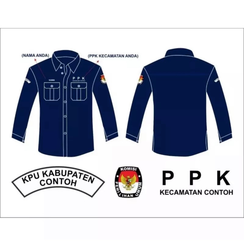 Seragam PPS KPPS BAJU SERAGAM KEMEJA PPS KPPS 2024