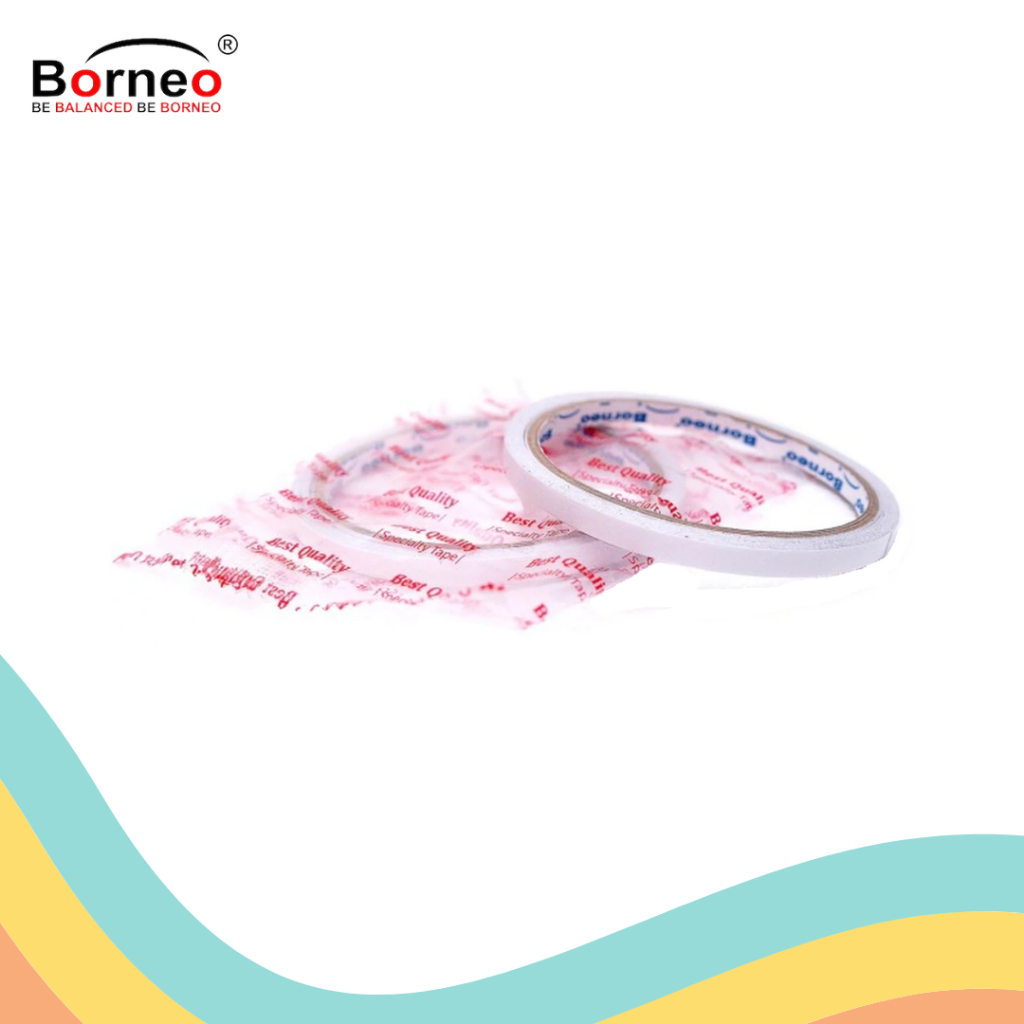 

DOUBLE TAPE 6 MM BORNEO CORE BIRU (12 PCS)