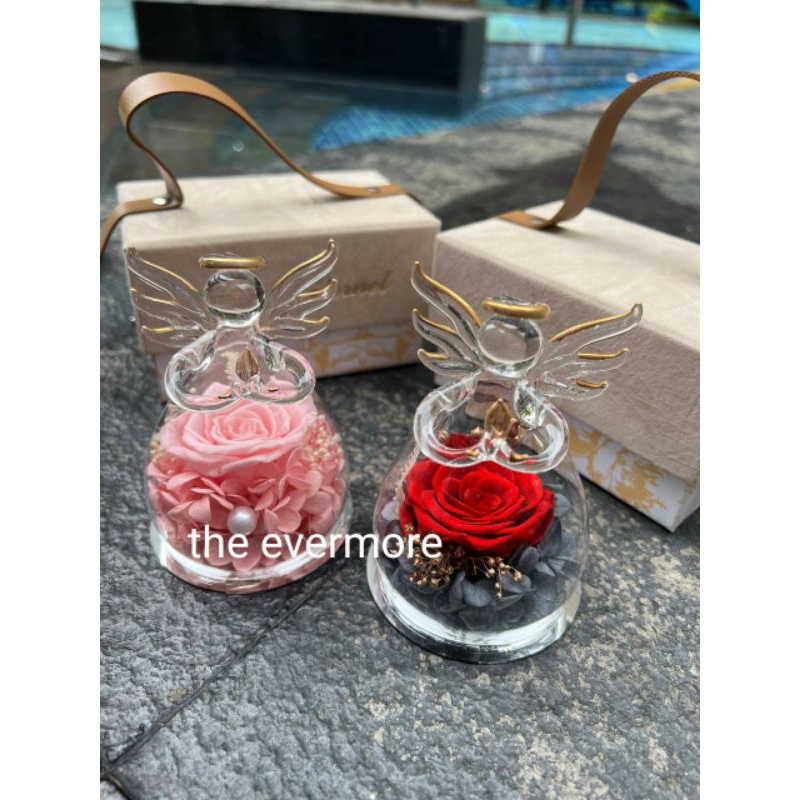 

Mini Angel Mawar Abadi Gift Box Preserved Rose