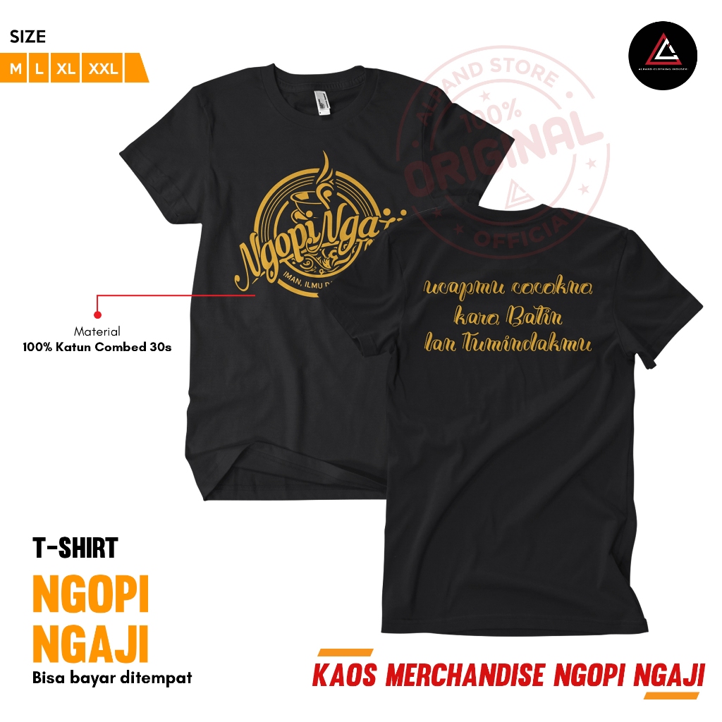 KAOS NGOPI NGAJI-KAOS MERCHANDISE JAMAAH NGOPI NGAJI