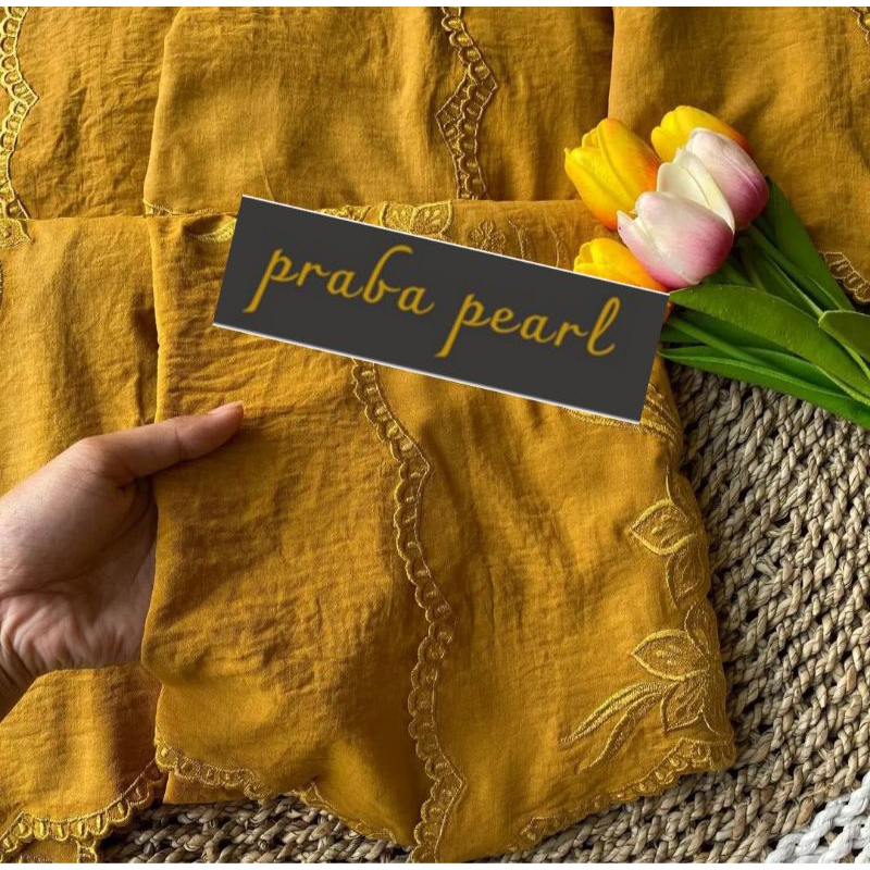 Kain kebaya bordir katun oil