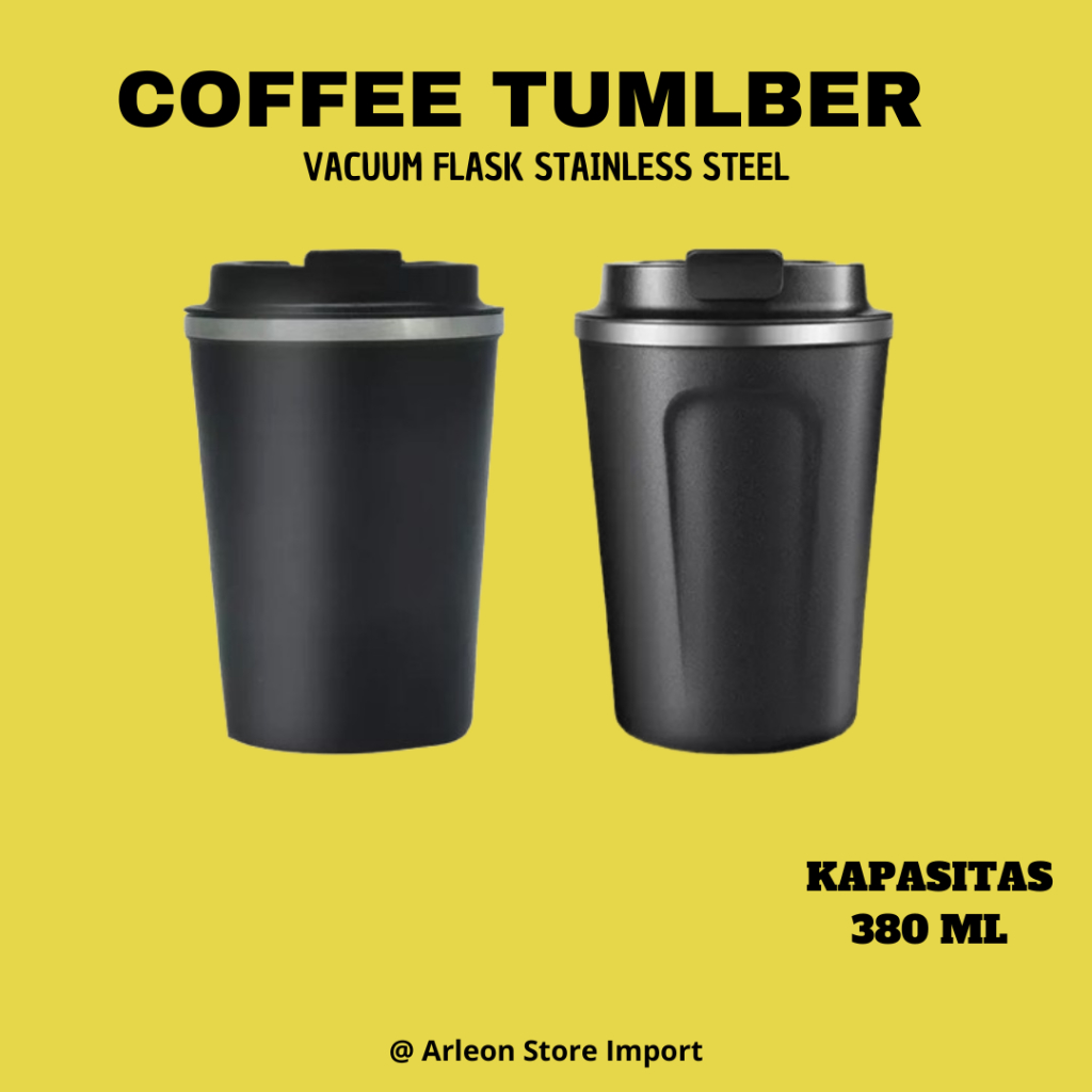 Gelas Termos 380ML Stainless Steel Gelas Vacum Tahan panas Mug Coffee Termos