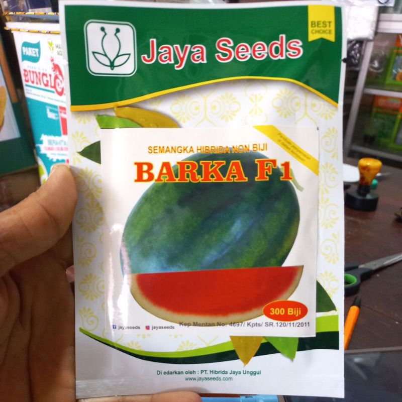 benih semangka non biji barka f1 jaya seeds 300 biji