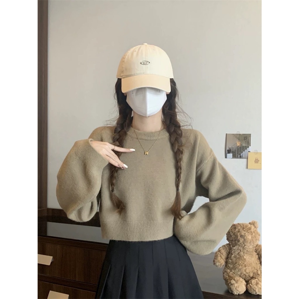 Juliet Sweater - Fur Sweater Crop Top
