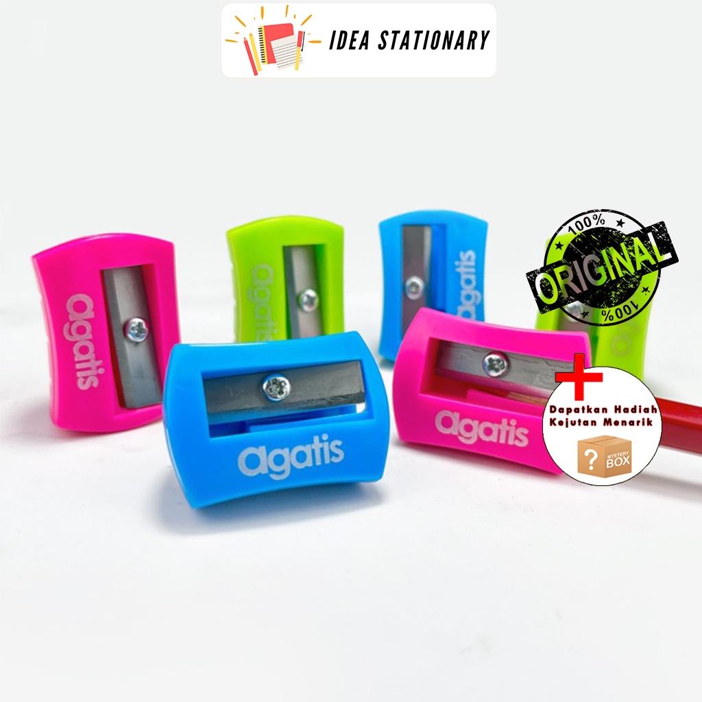 

Sharpener Rautan Pensil Agatis Cutter Dome Warna Warni