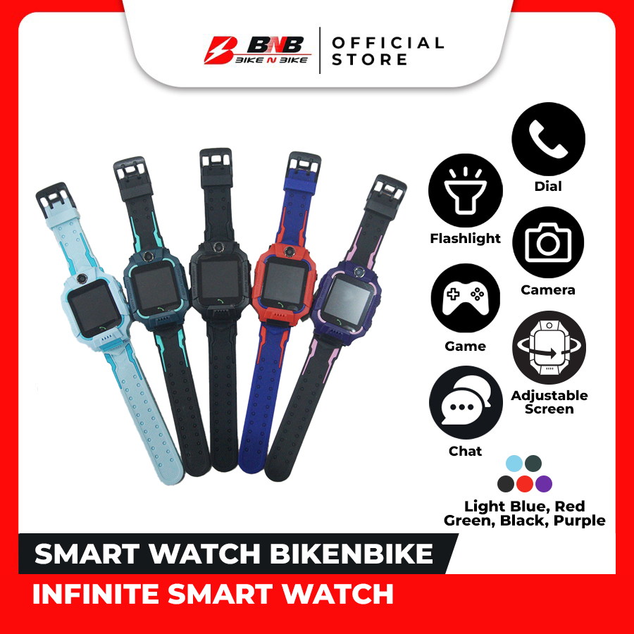 Jam Tangan Pintar Anak Infinite Digital Rotasi 360 Dua Kamera (Pakai Simcard, GPS) - BikeNBike-2