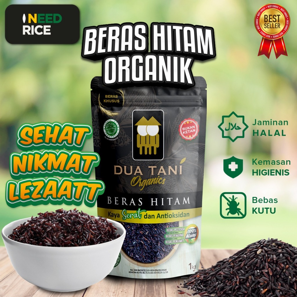 

Dua Tani - Beras Hitam Organik 1kg