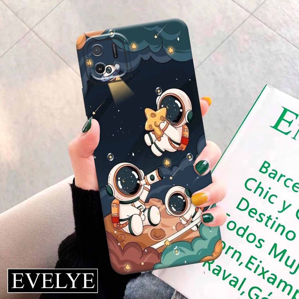 Soft case Hp OPPO A16E/A16K - EVELYE - Fashion Case Aesthetic - Silicon - Pelindung Belakang Handpon