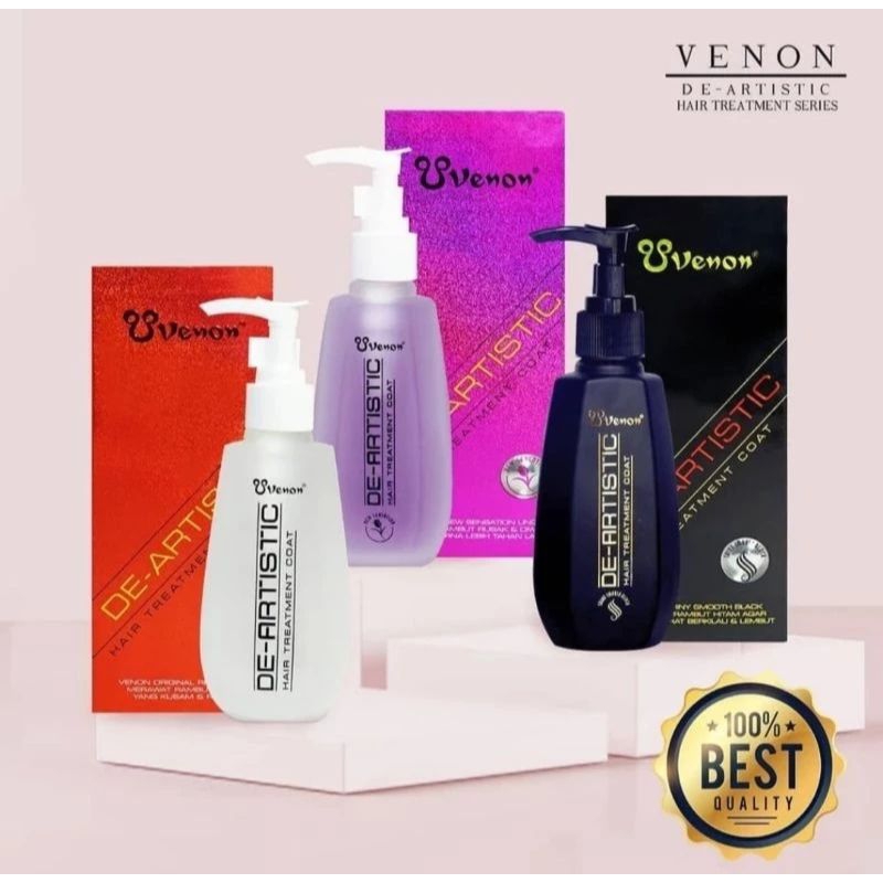 Venom De-Artistic Hair Serum Treatment Coat Series 160ml | Vitamin Rambut | Serum Rambut