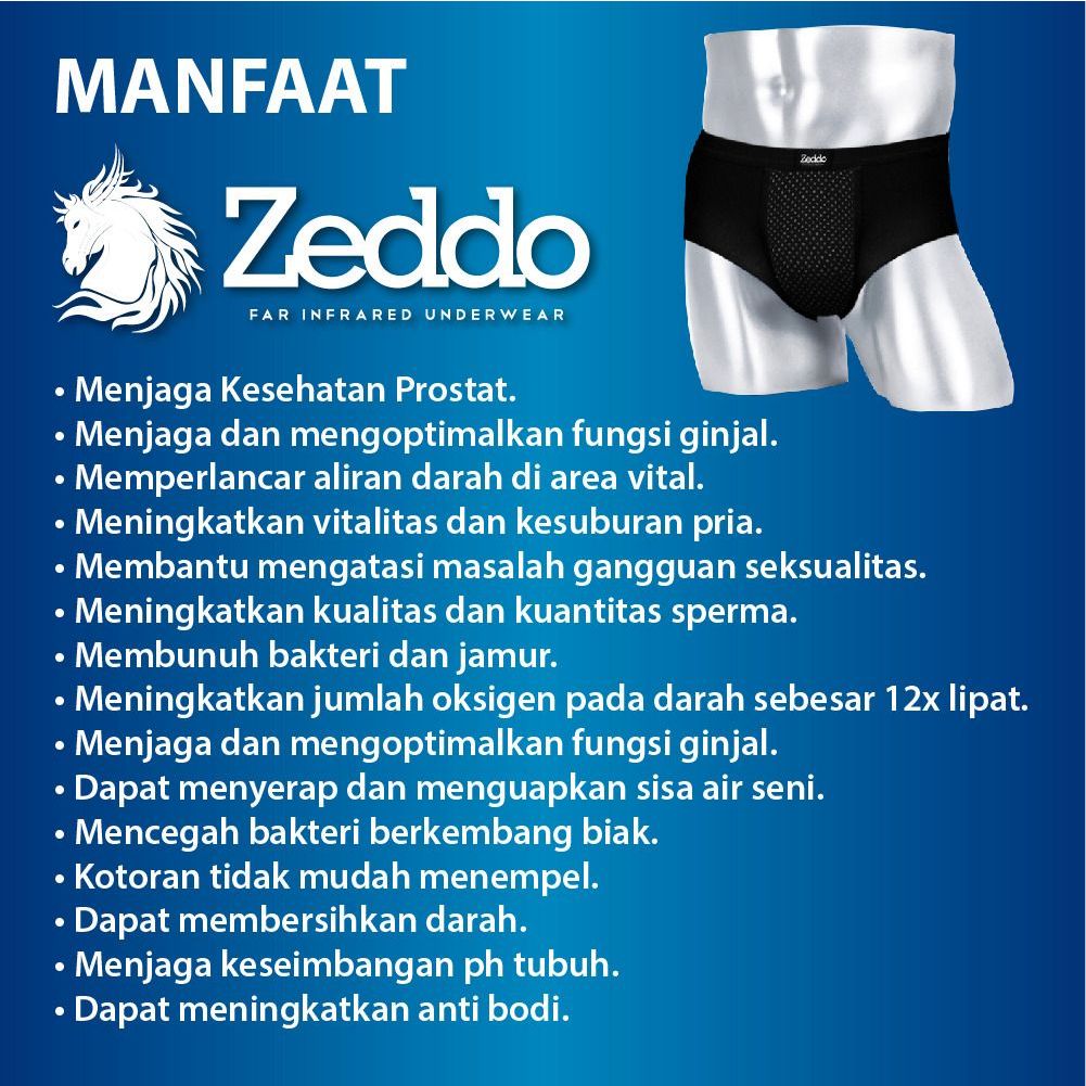 GEBYAR PROMO #Zeddo Silver underwear celana dalam kesehatan