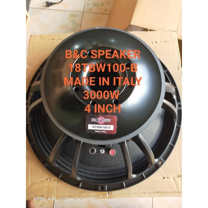 SPEAKER 18 INCH BNC 18TBW100-8