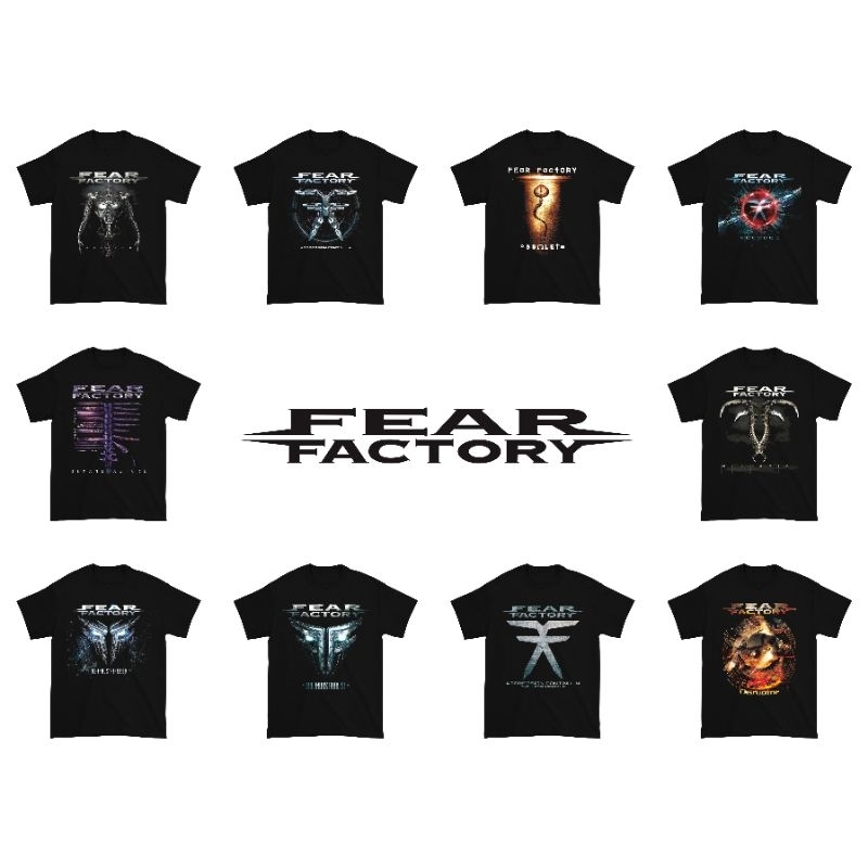 Kaos Fear Factory Band Music Vintage / Baju Fear Factory Band Musik / Kaos Band Fear Factory / Baju 