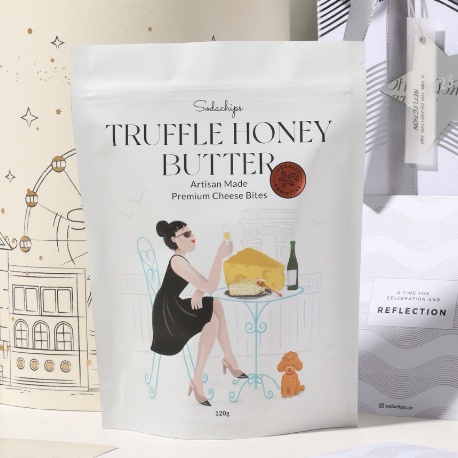 

ART U26Q Truffle Honey Butter Cheese Bites baked healthy snack by Sodachips no MSG
