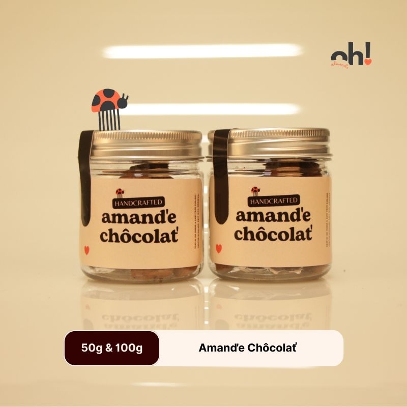 

Oh! Almonds - Amand'e Chôcolat' 50g & 100g