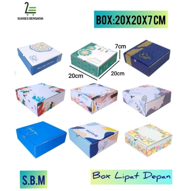 

Box 20x20x7cm/Kardus/Hampers/IdulFitri/Lebaran/Dusbox/tinggi7