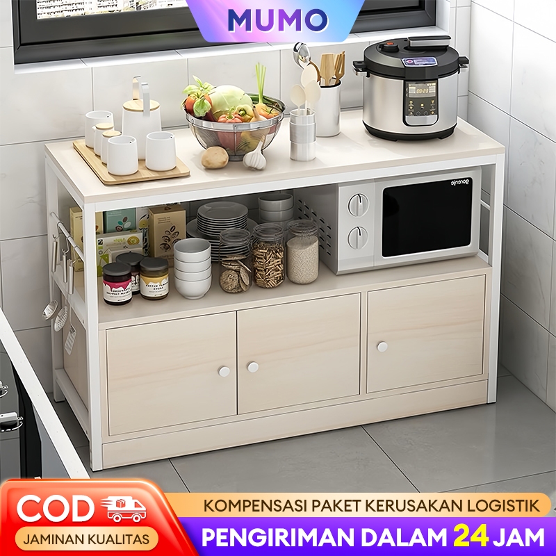 Rak Dapur Microwave Rak Bumbu Rak Dapur Susun Minimalis Rak Oven Microwave Dengan Kabinet