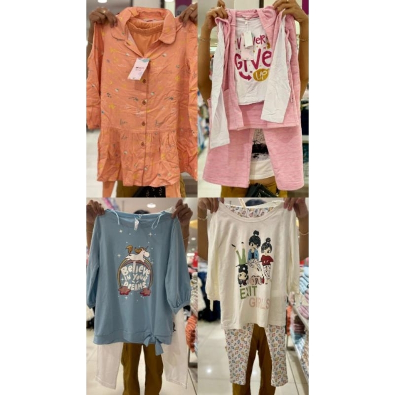 SALE SET ATASAN DAN CELANA ANAK CEWEK EXIT GIRL