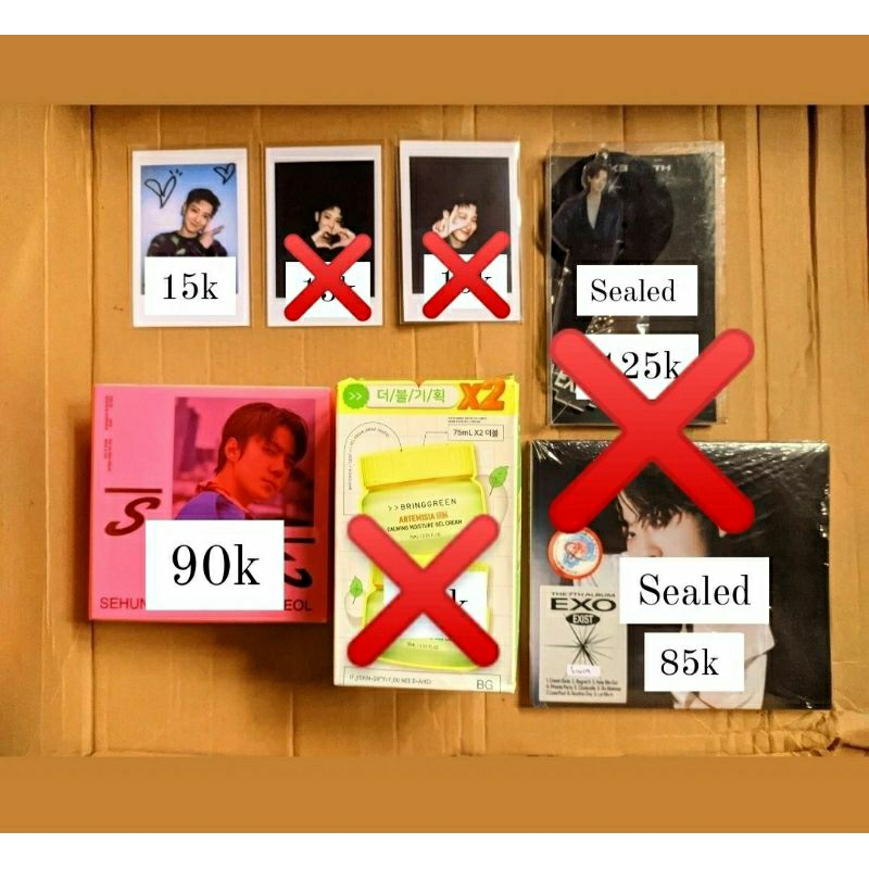 Polaroid Standee Chanyeol Kihno Sehun